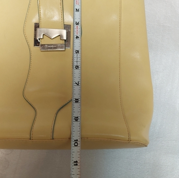 90s Mondani New York Citrus-coloured Tote Shoulder Bag - Picture 12 of 14